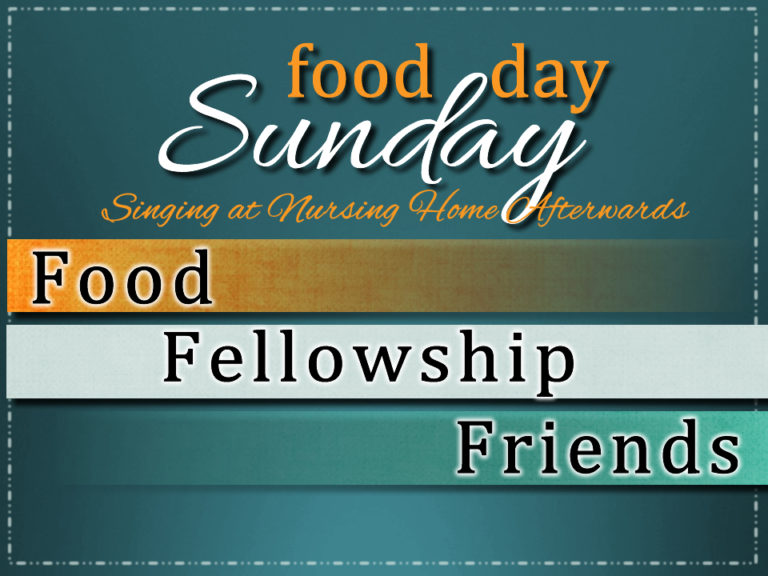 Food Sunday, September 22
